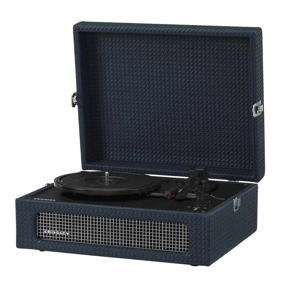 Crosley Voyager Bluetooth Portable Turntable + Crosley Asheville Stand Bundle - Navy