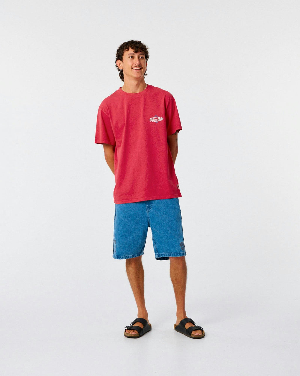 Diamond Decal Tee - Washed Red