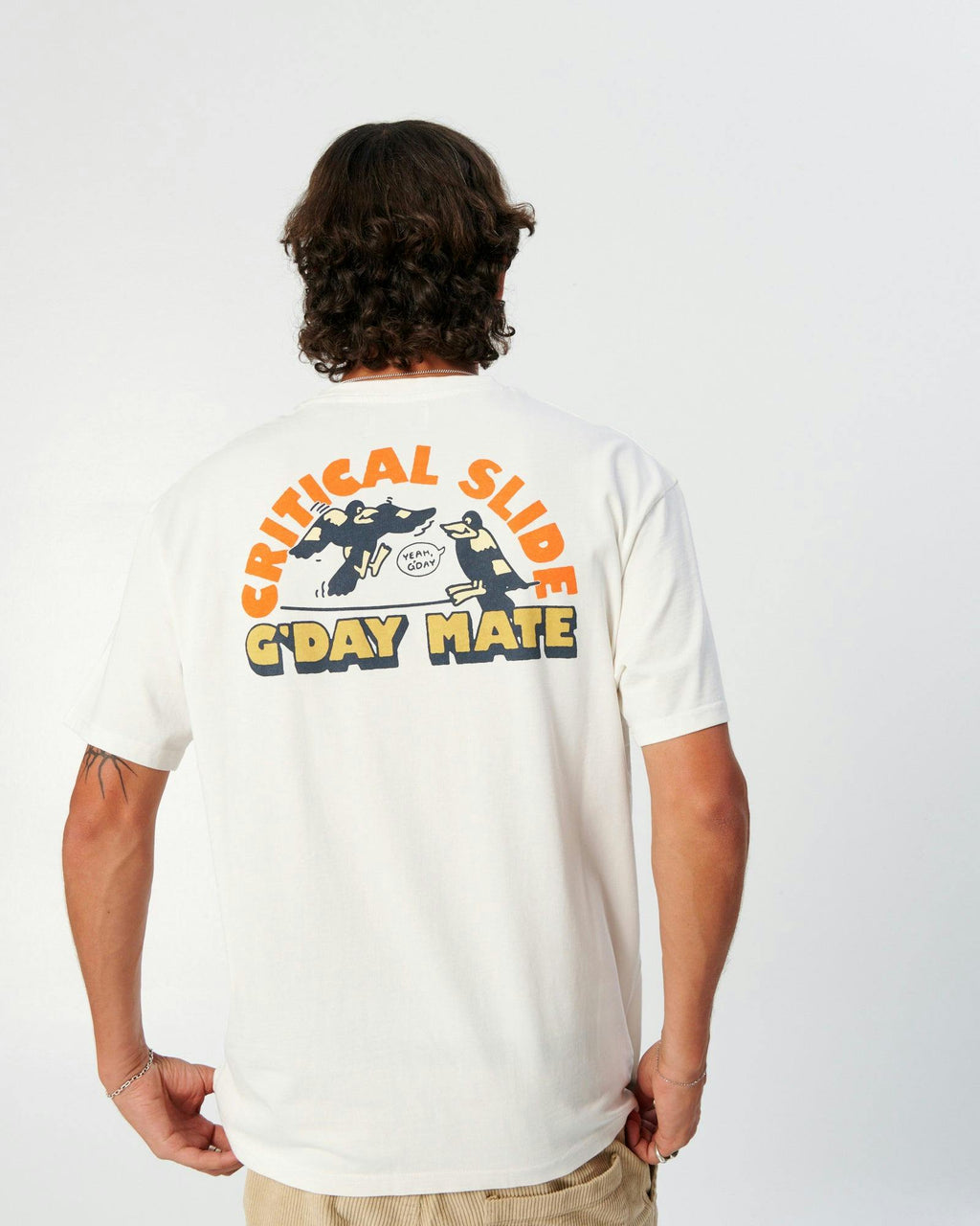 Gday Mate Tee - Vintage White