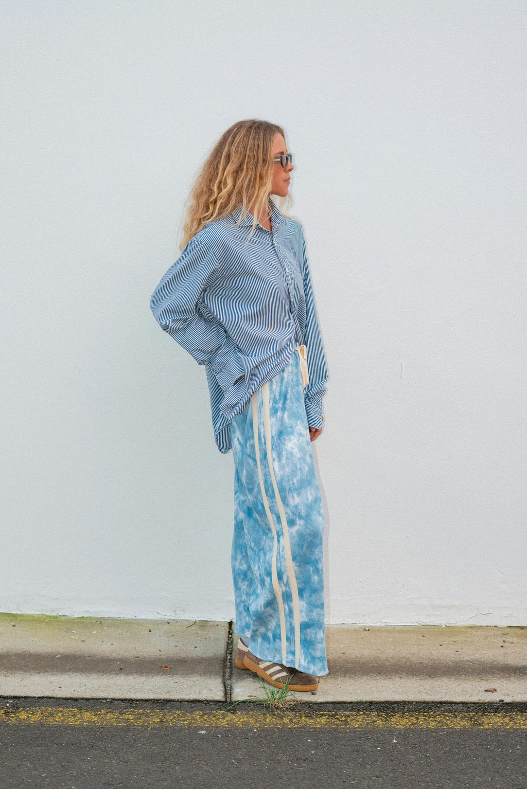 Waffle Lounge Pants in Cloud Tie Dye