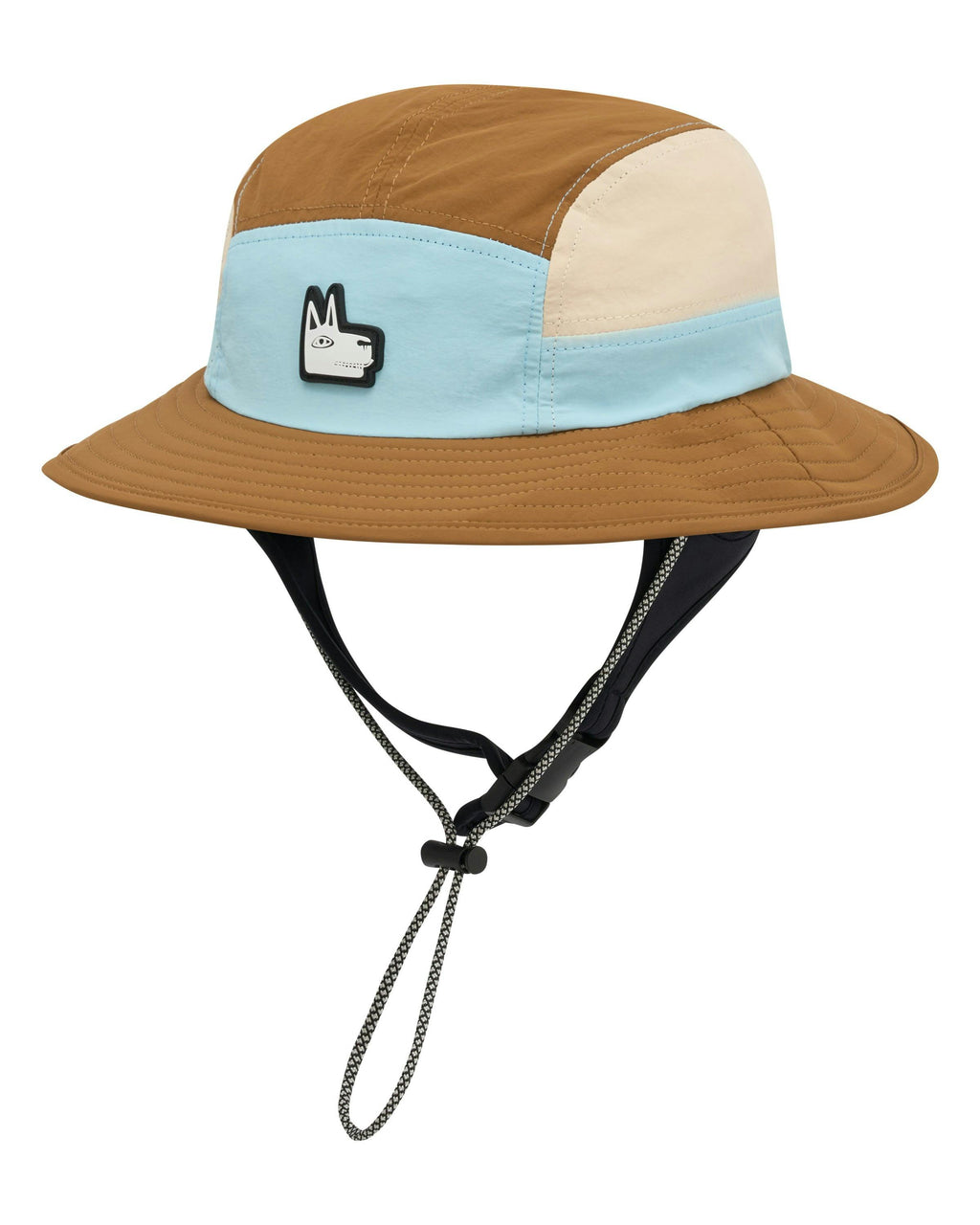 Blue + Brown Wide Brim Surf Hat
