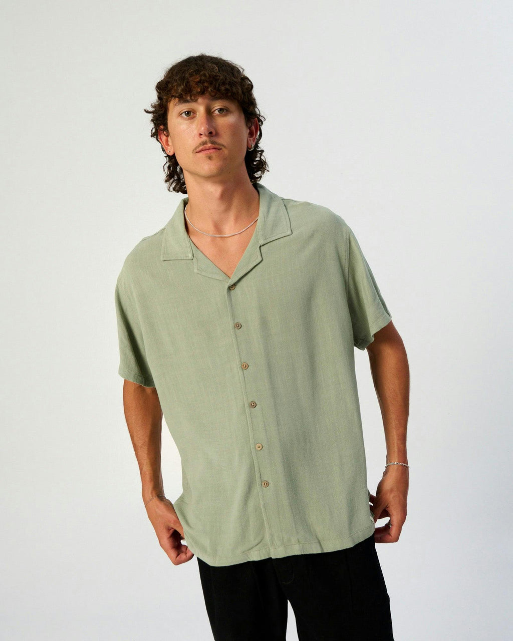 Ernie Resort Shirt - Seagrass