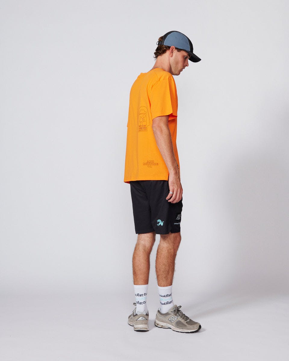 The Stacked Run Tee - Vintage White