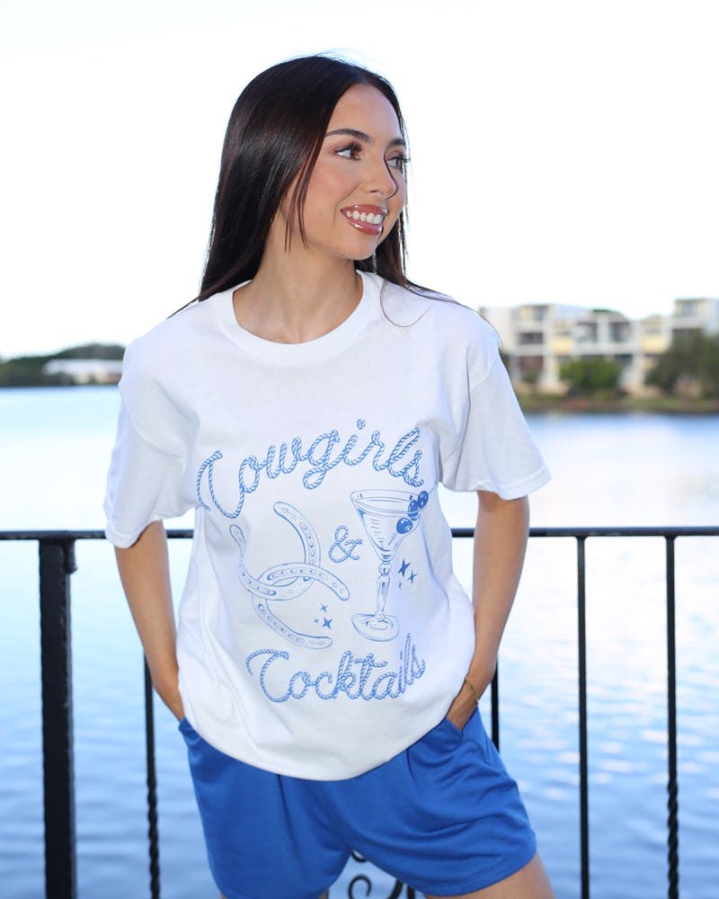 Cowgirls & Cocktails Tee
