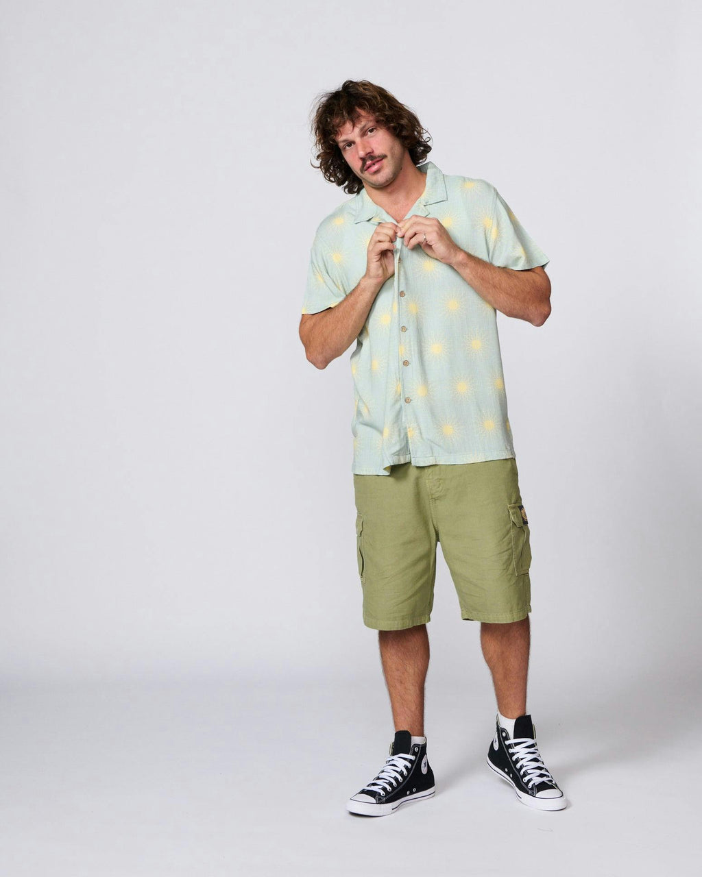 Sun Salute Resort Shirt - Seafoam