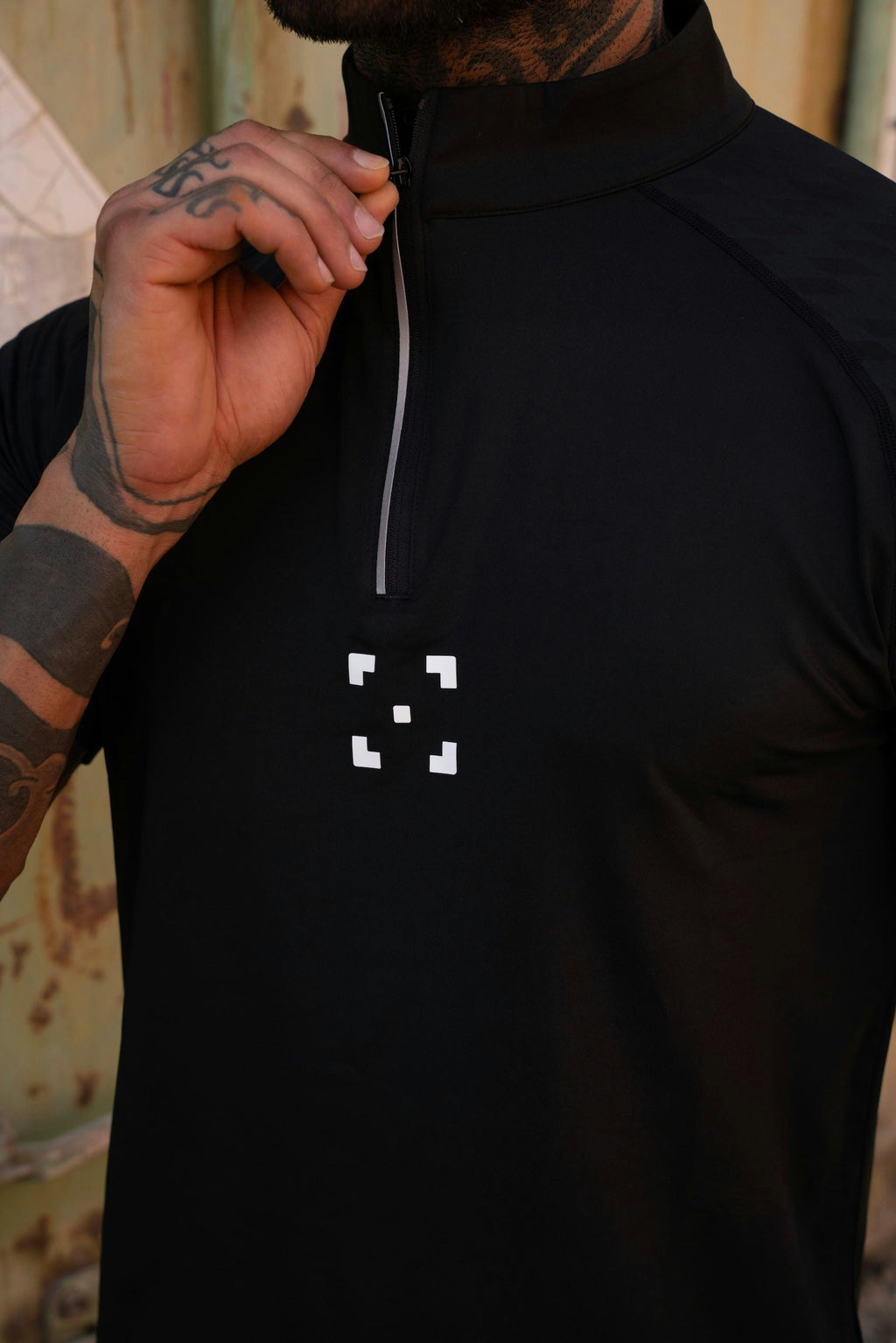 C-365 Motion Zip Tee (Model 823302) - Black