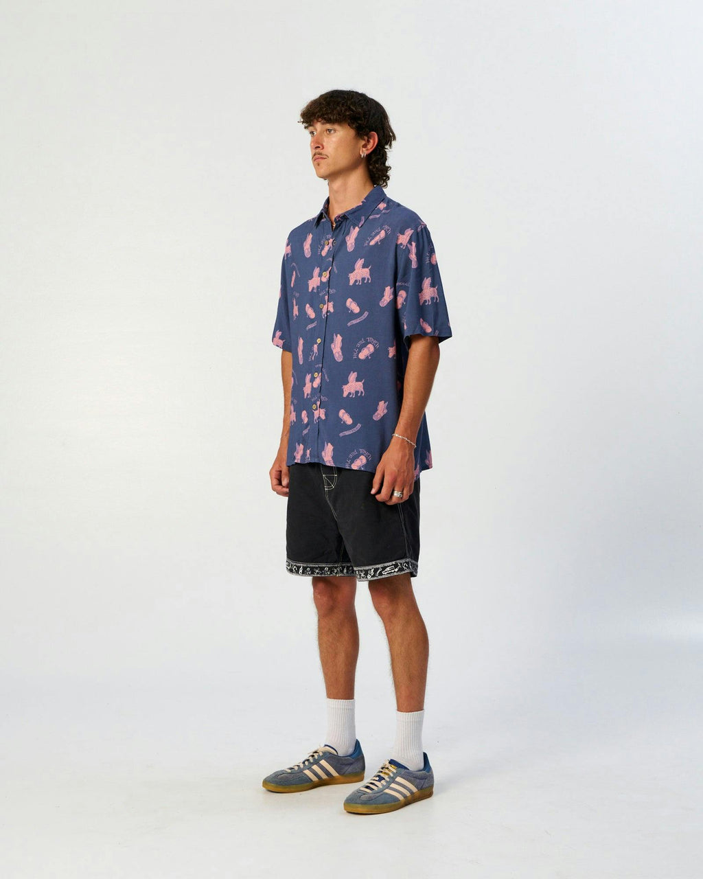 Flip Flop Shirt - Dusty Blue