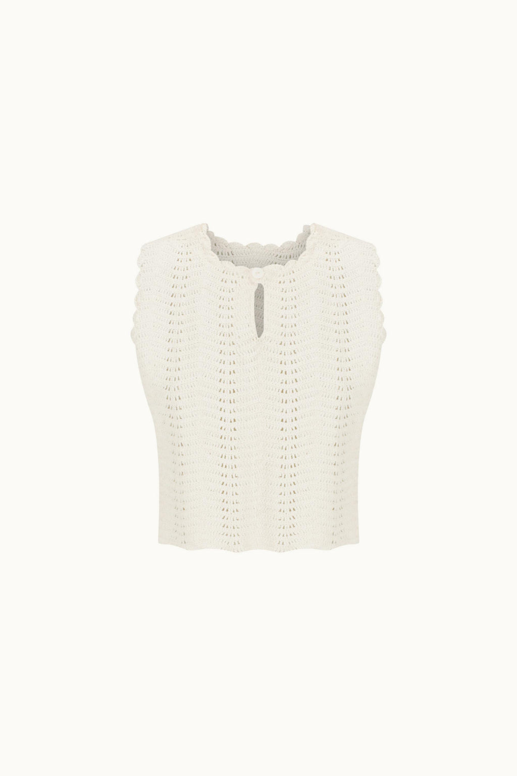 KALANAI CROCHET TOP - CREAM
