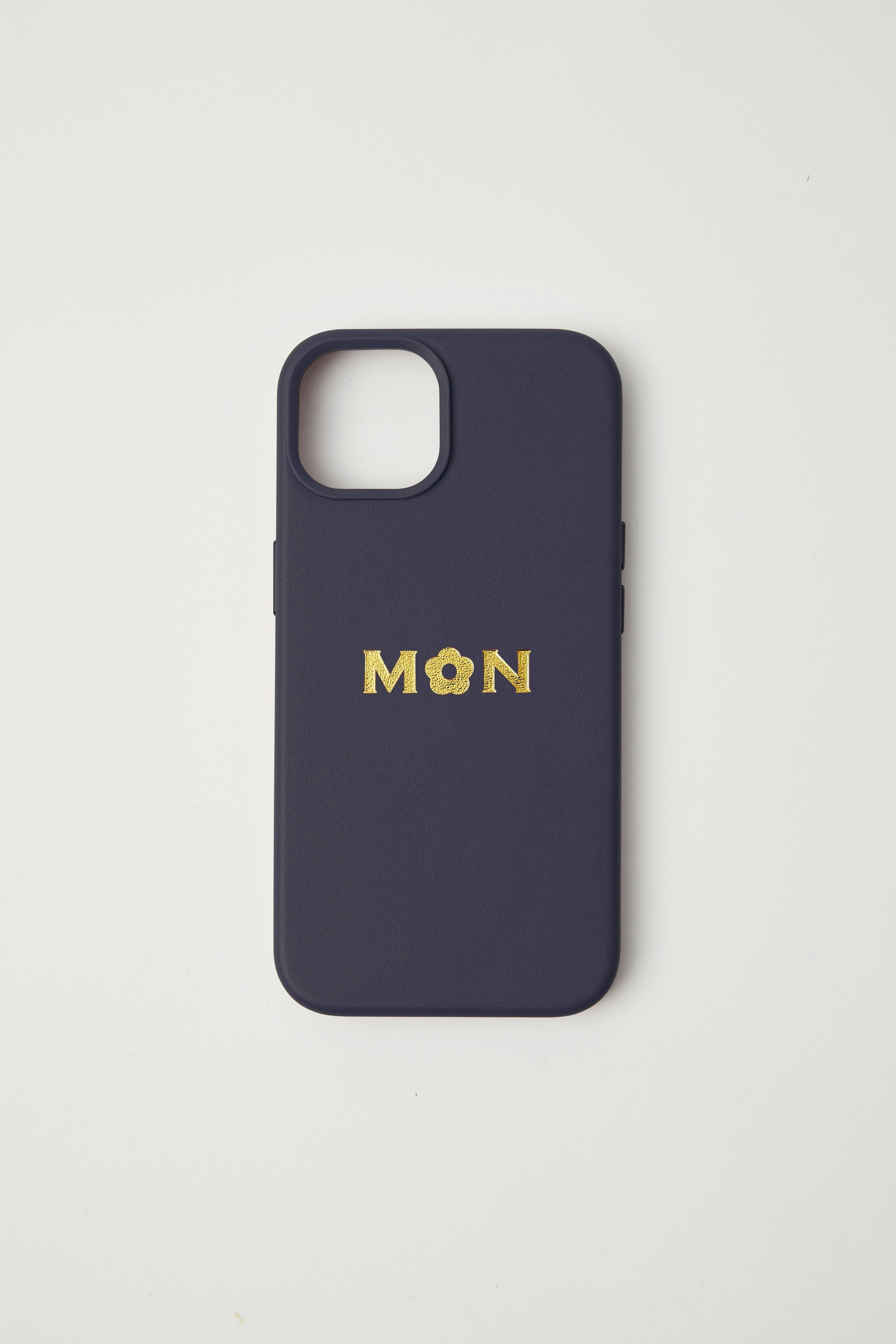 Vegan Leather iPhone 14 Case | Midnight