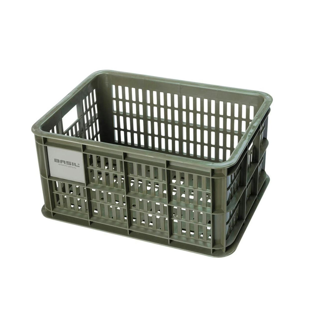 Bicycle Crate Medium 29.5L Moss Green