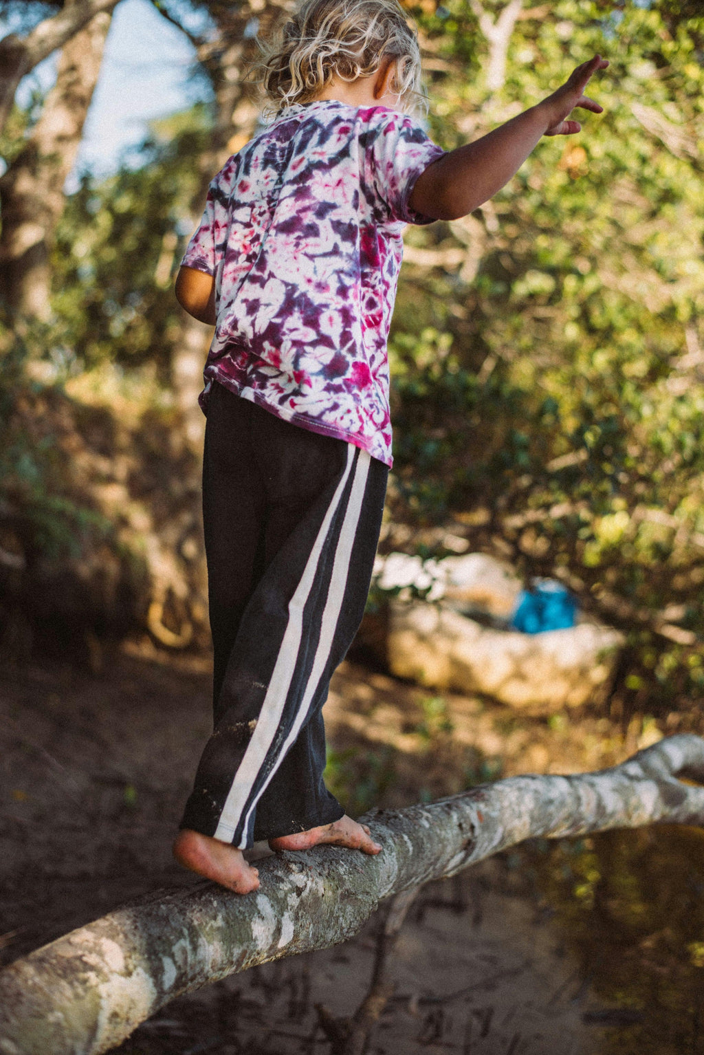 Mini Terry Pant in Black