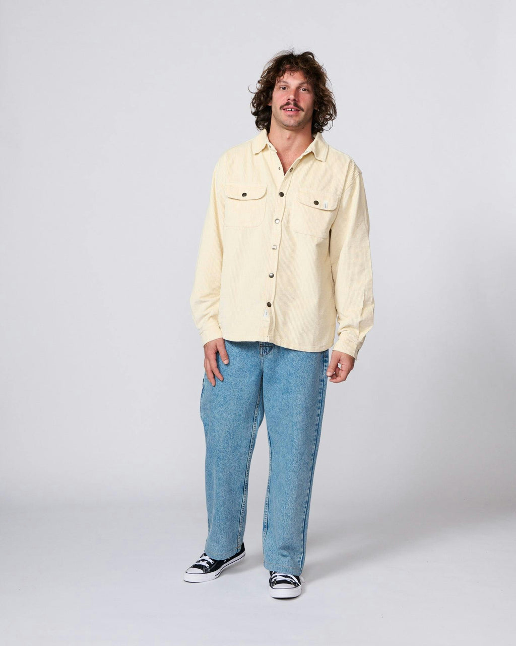 Surface Cord Overshirt - Bone