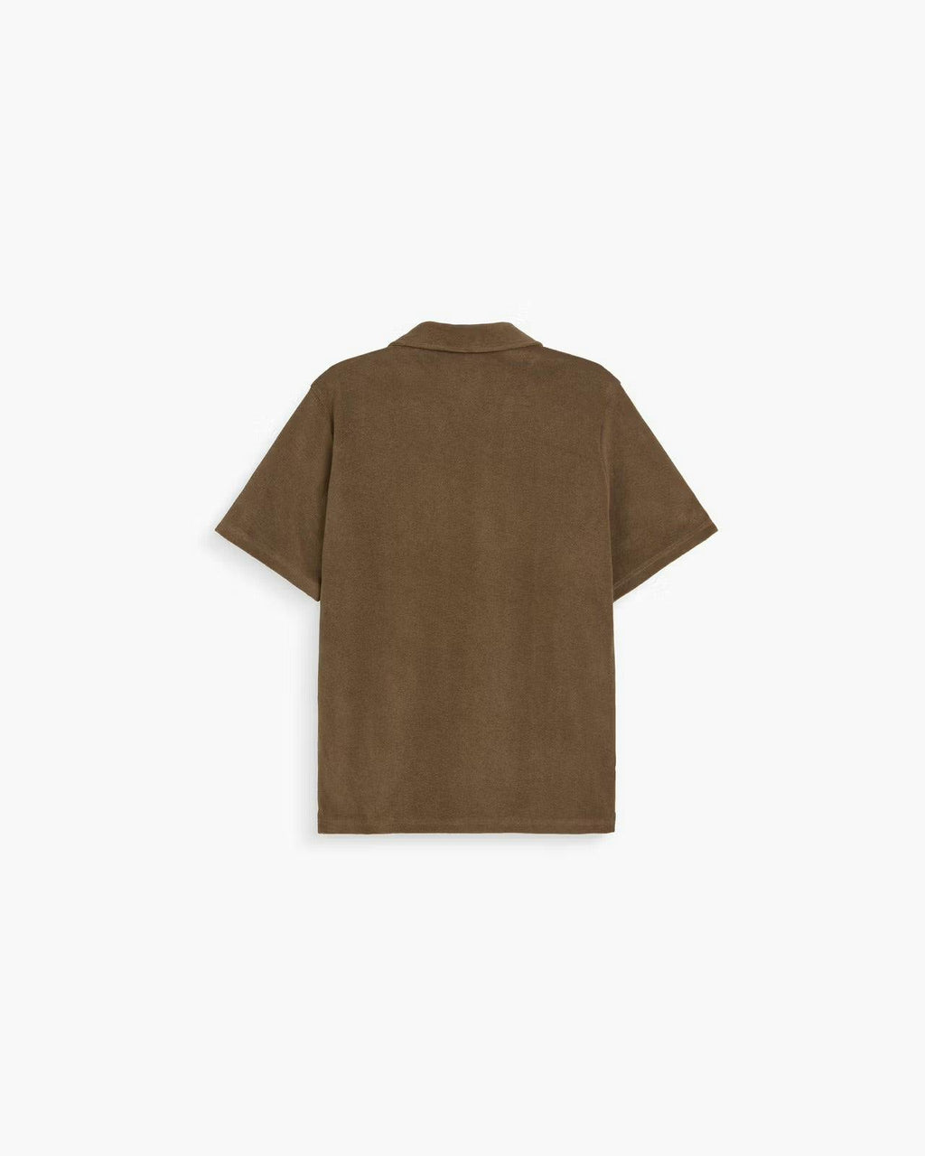 OAS Serif Terry Polo Shirt in Brown