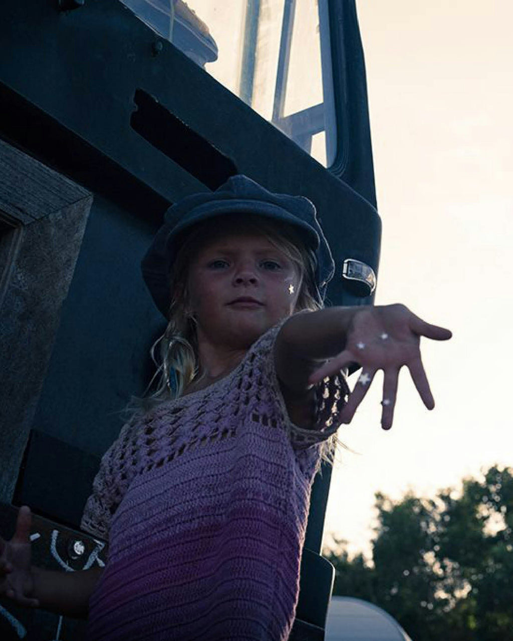 The Oliver Cap - Kids - Distressed Denim