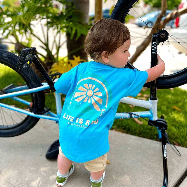 Life is Rad Tee – Sea Blue