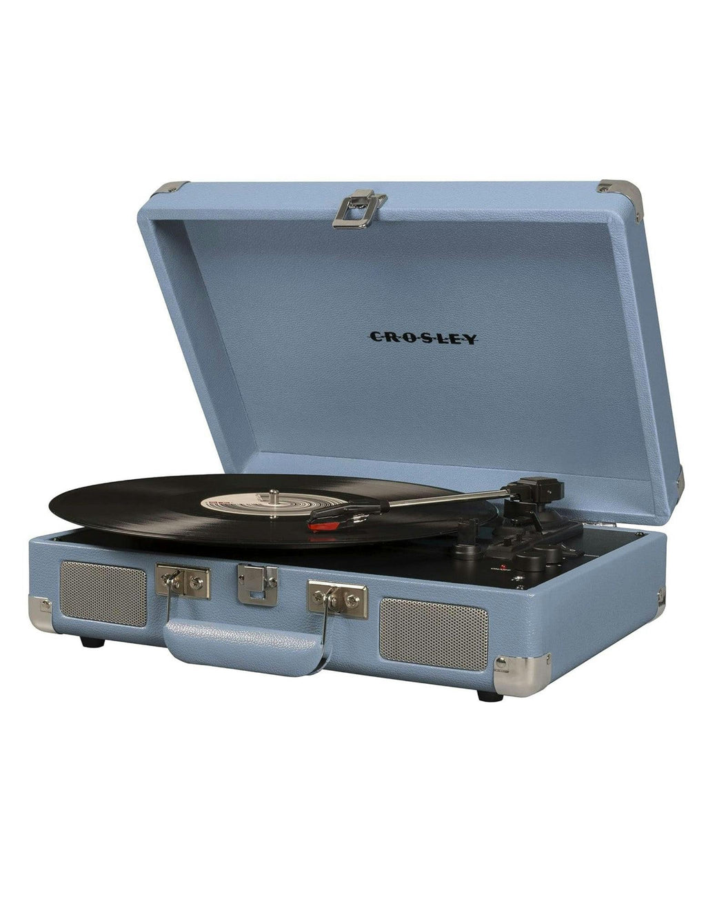 Crosley Cruiser Bluetooth Portable Turntable - Tourmaline  + Bundled Crosley Record Storage Display Stand