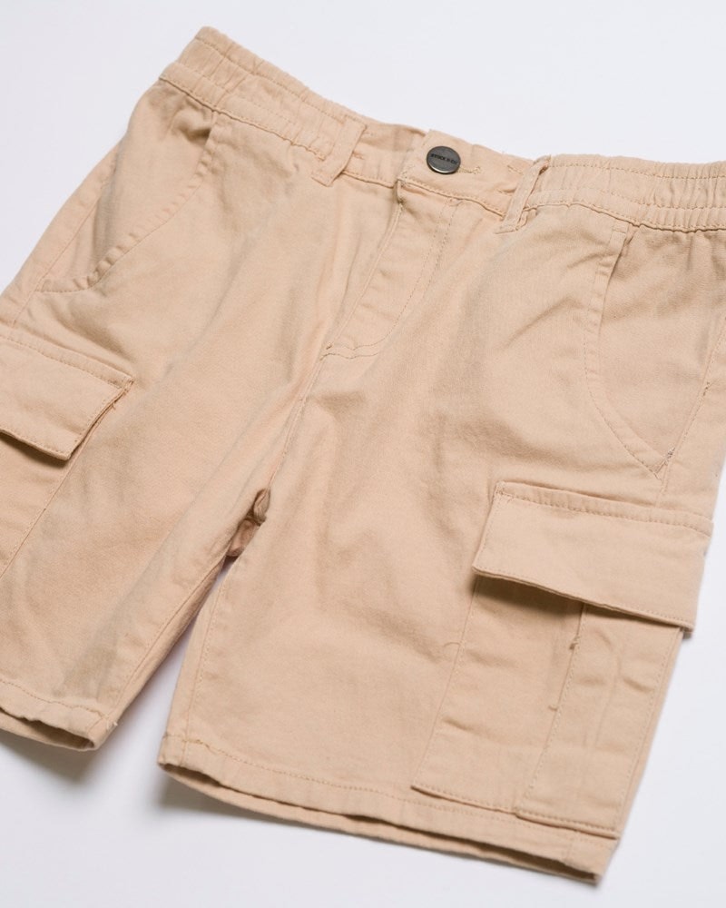Cargo Elastic Waist Stretch Short - Youth