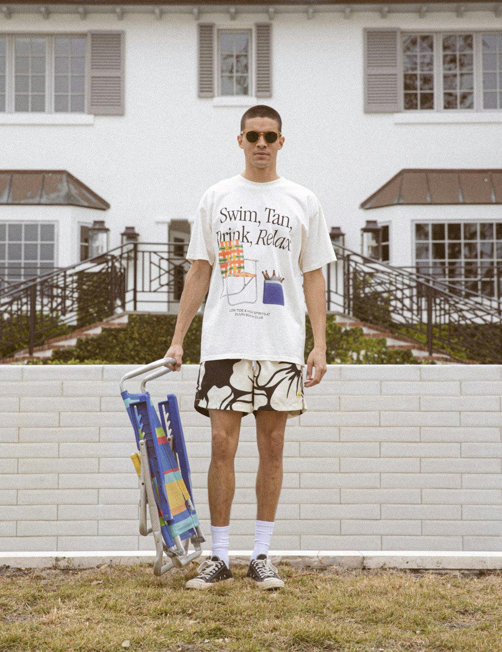 Swim Tan Relax Tee - Antique