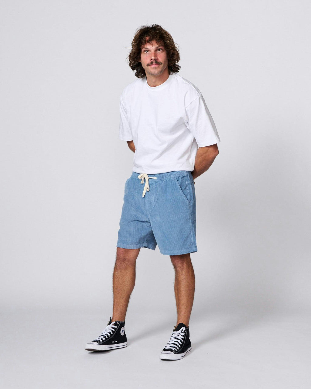 Eight Fold Cord Walkshort - Pale Blue