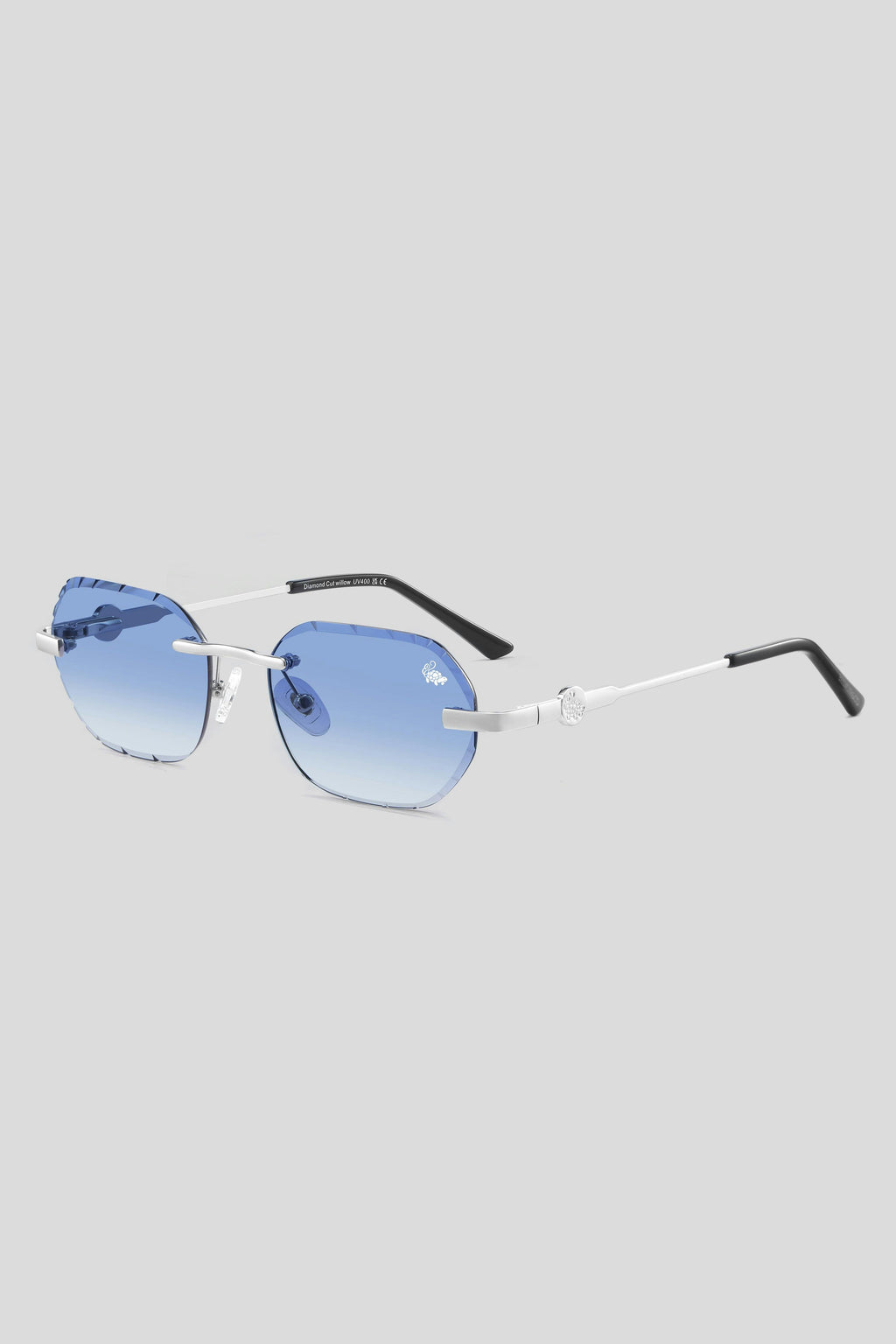 Diamond Cut Willow Blue | Silver