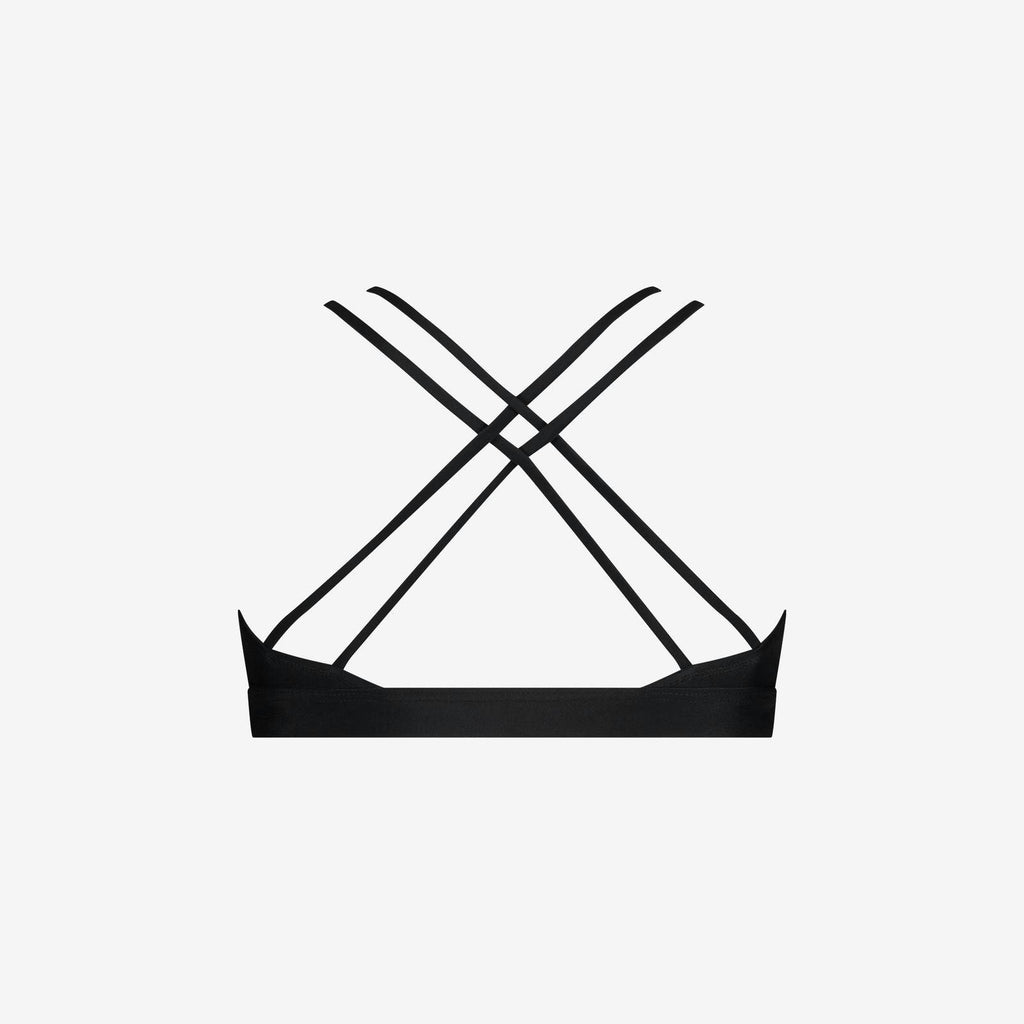 Bikini Top Cross ― Black