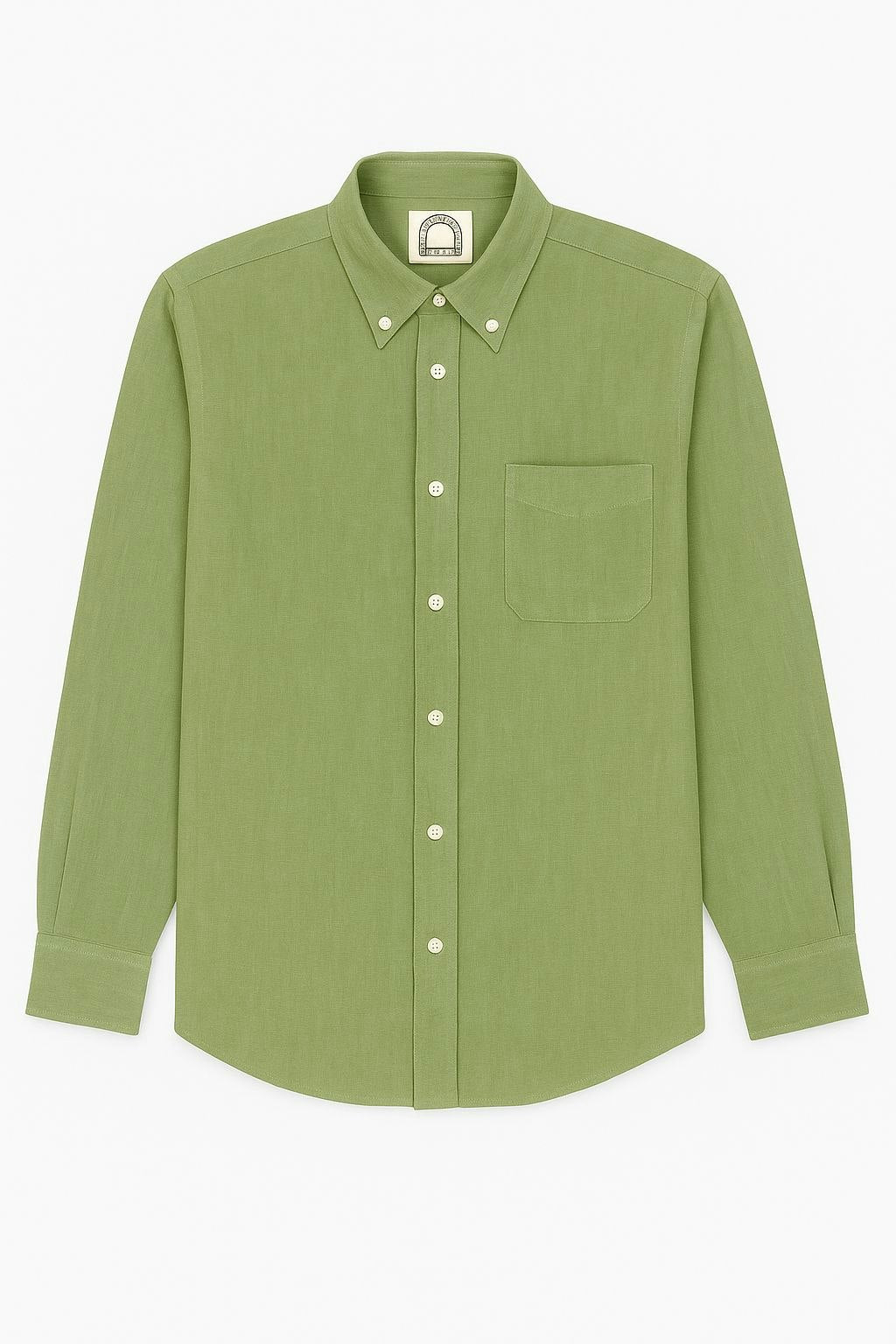 Linen Shirt Sage Green
