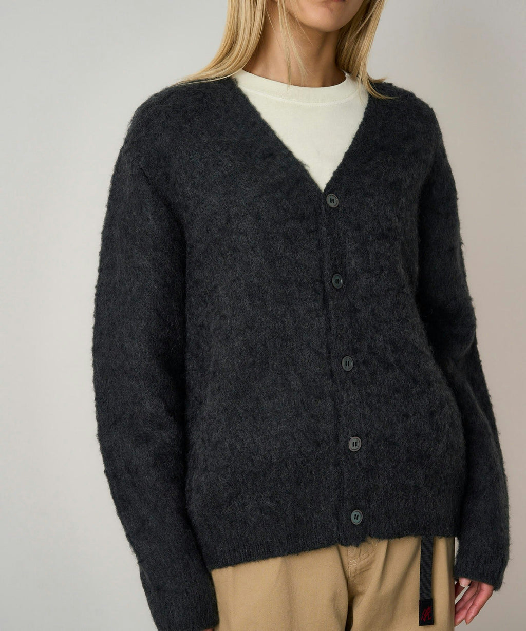Gramicci Mohair Cardigan in Charcoal
