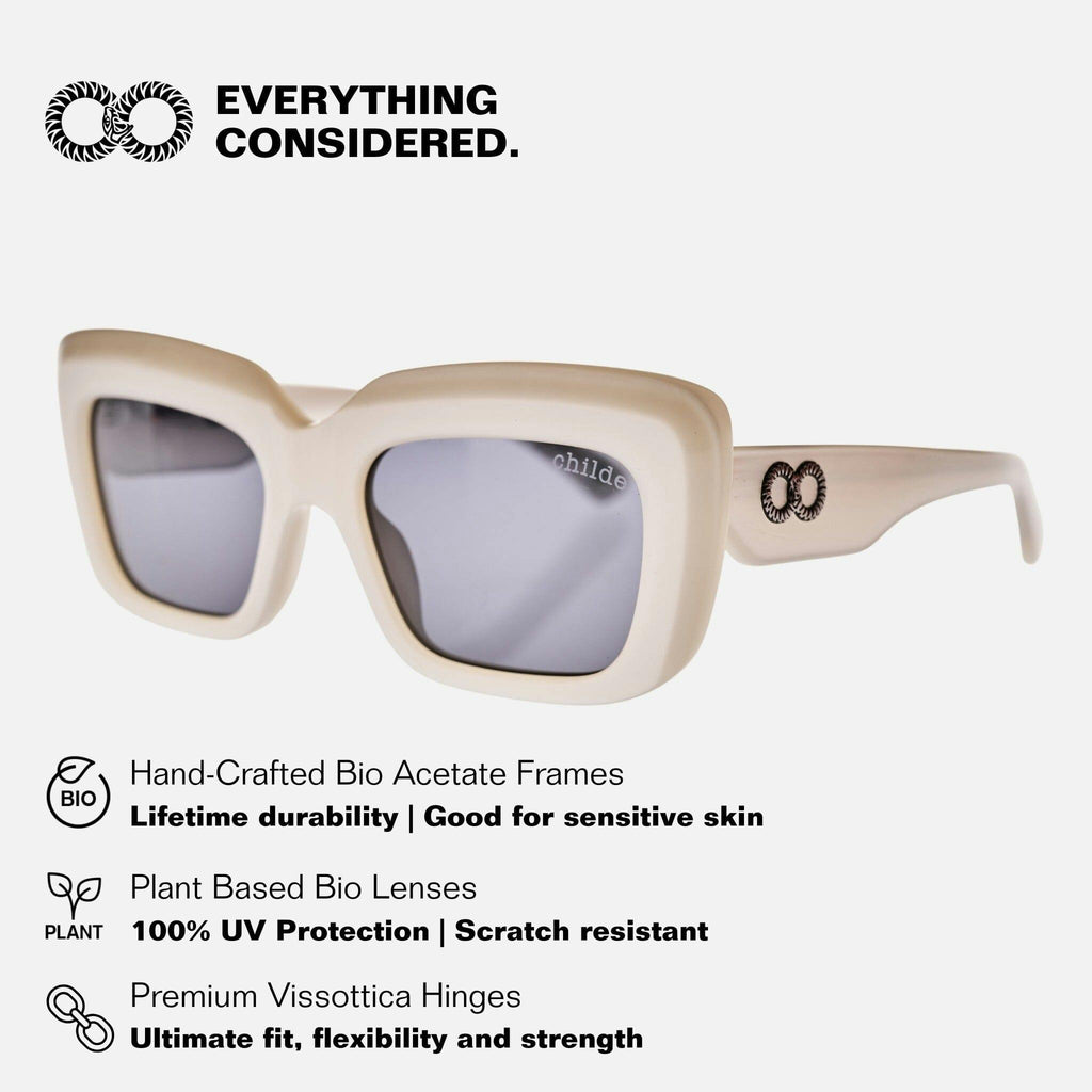 SIREN Pearl White Silver | Grey Bio Lens