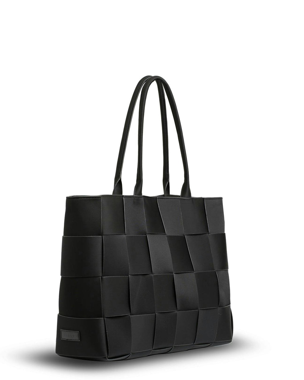 Prene | The Holiday Bag (BLACK) Woven Neoprene Large Tote Bag