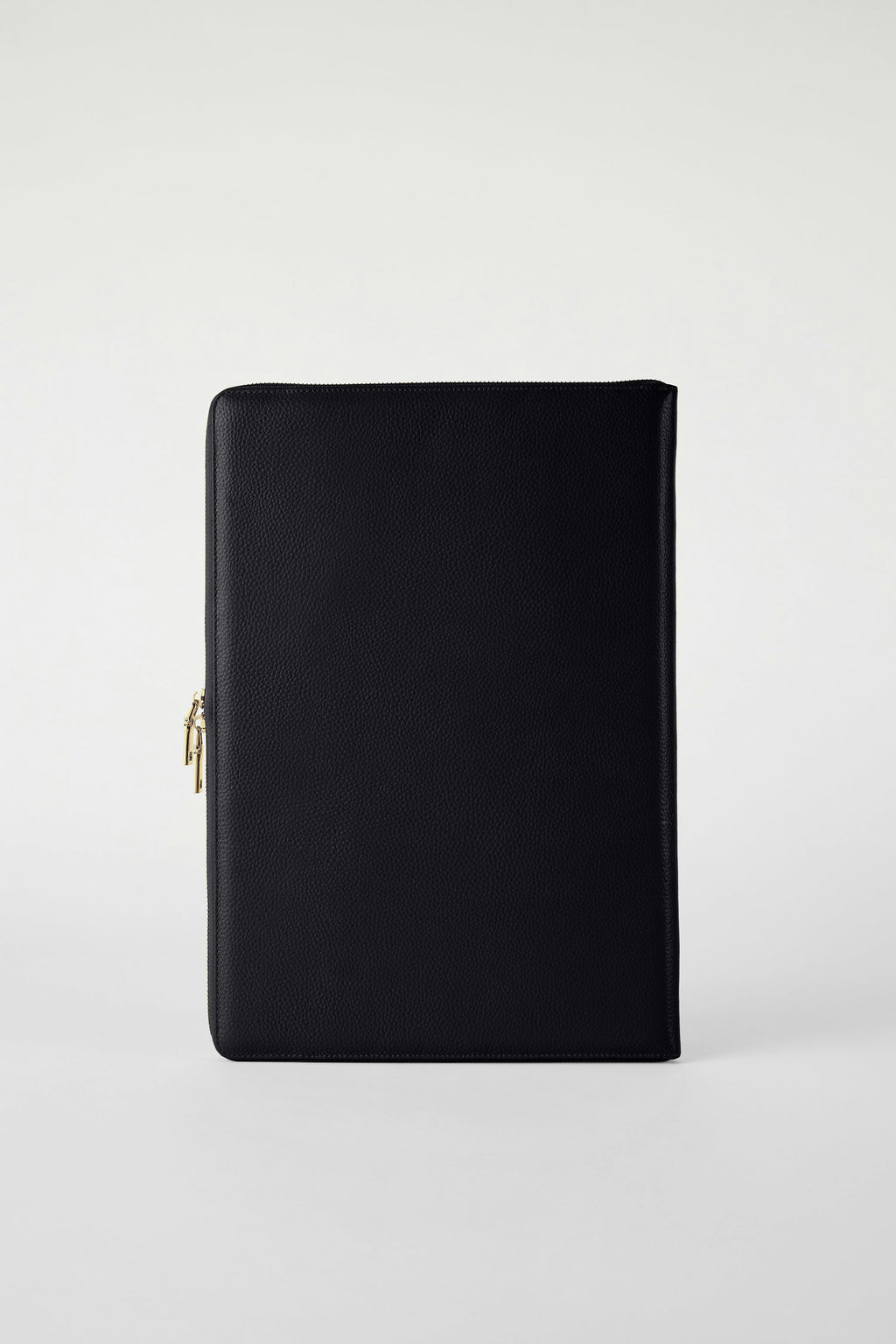 16" Padded Leather Laptop Case | Black Gold