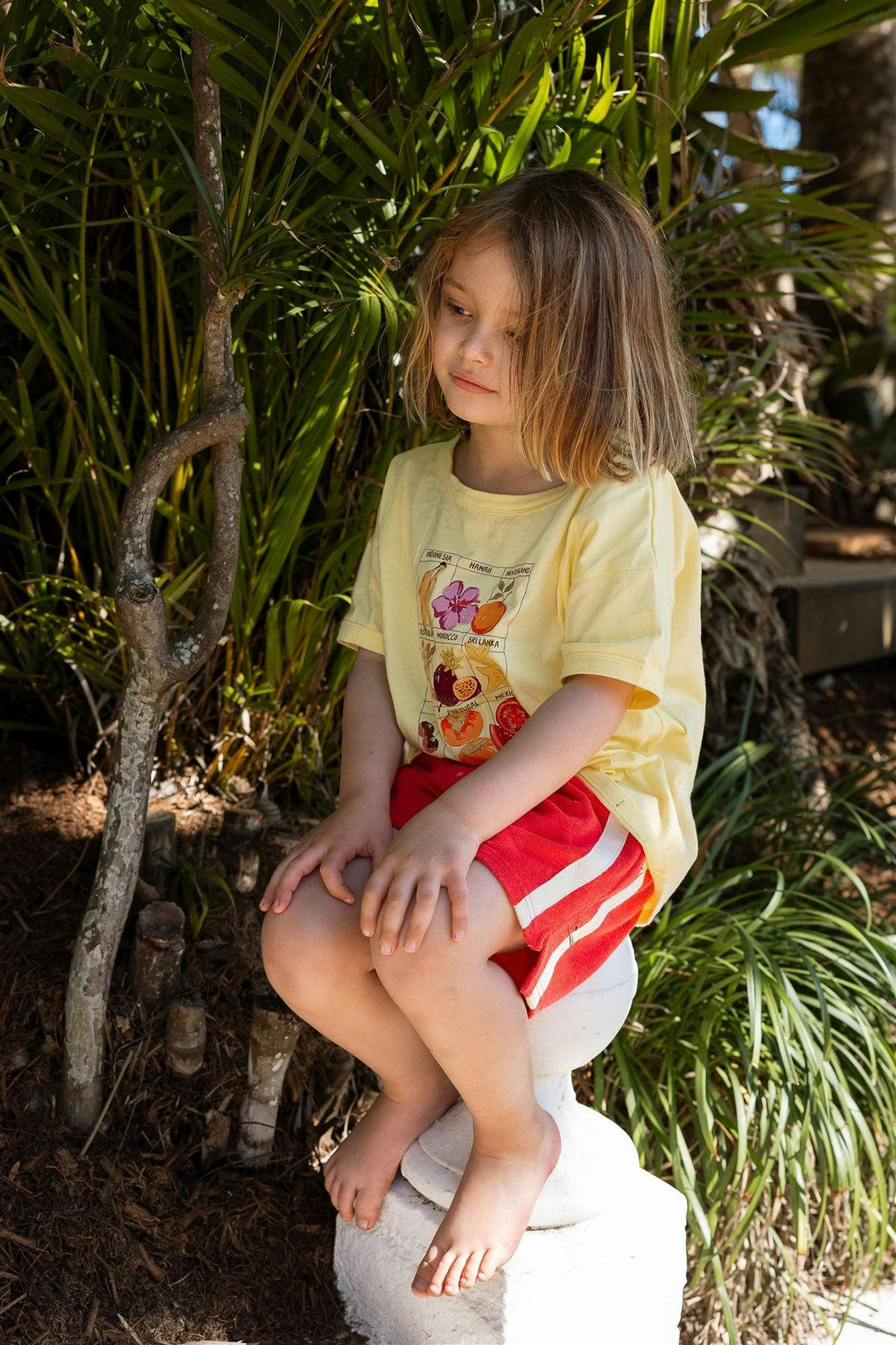 Mini Terry Towelling Shorts Chilli