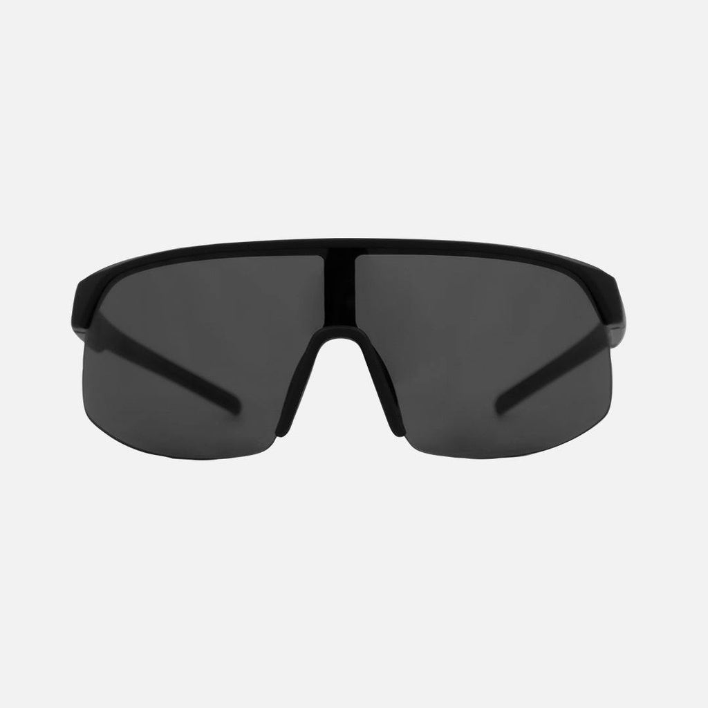 Velocity - Frame: Matte Black with Red Inner Temple   Lens: Grey