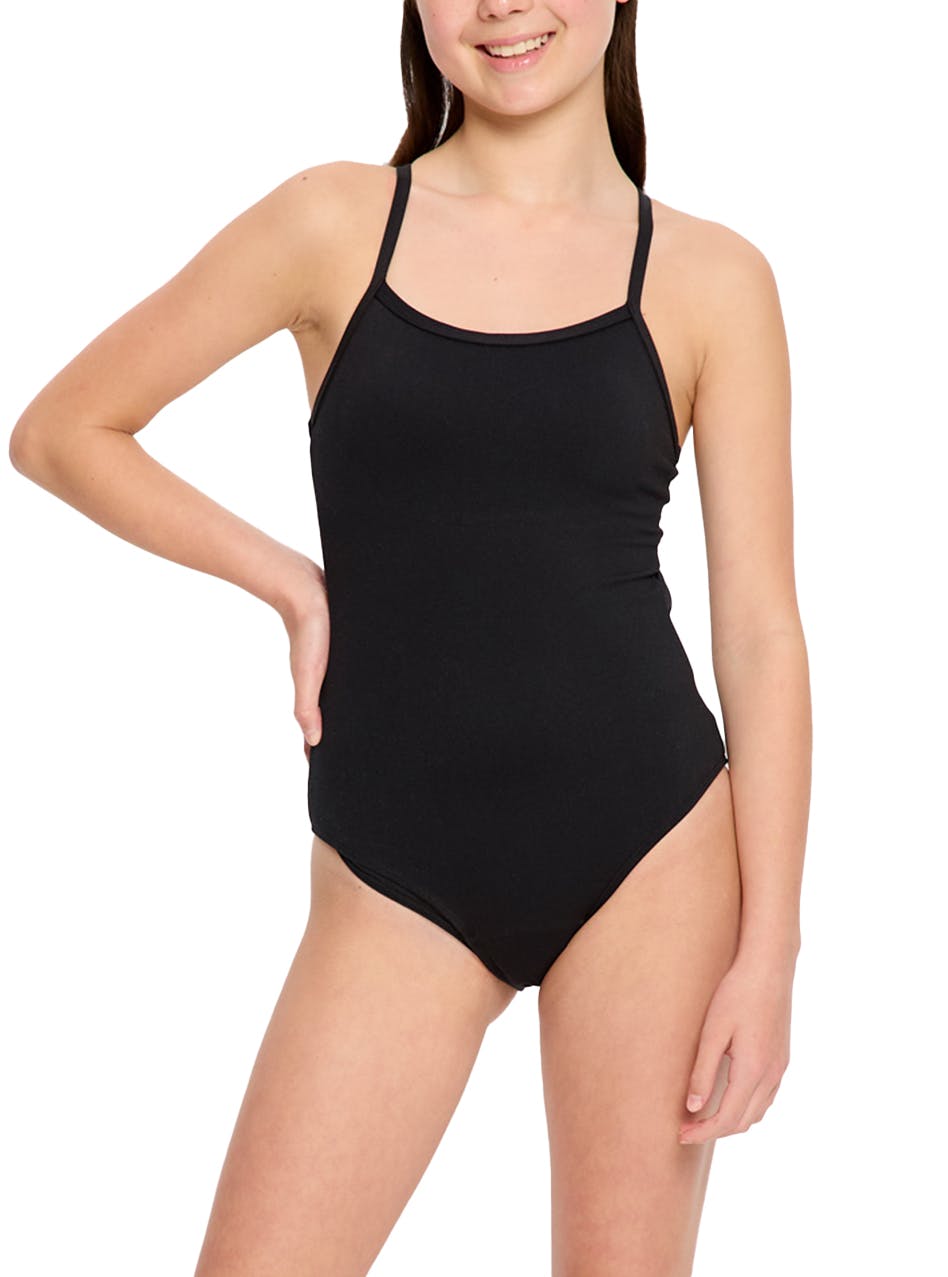 Teen Period Swimwear Performance One Piece Light Absorbency Black