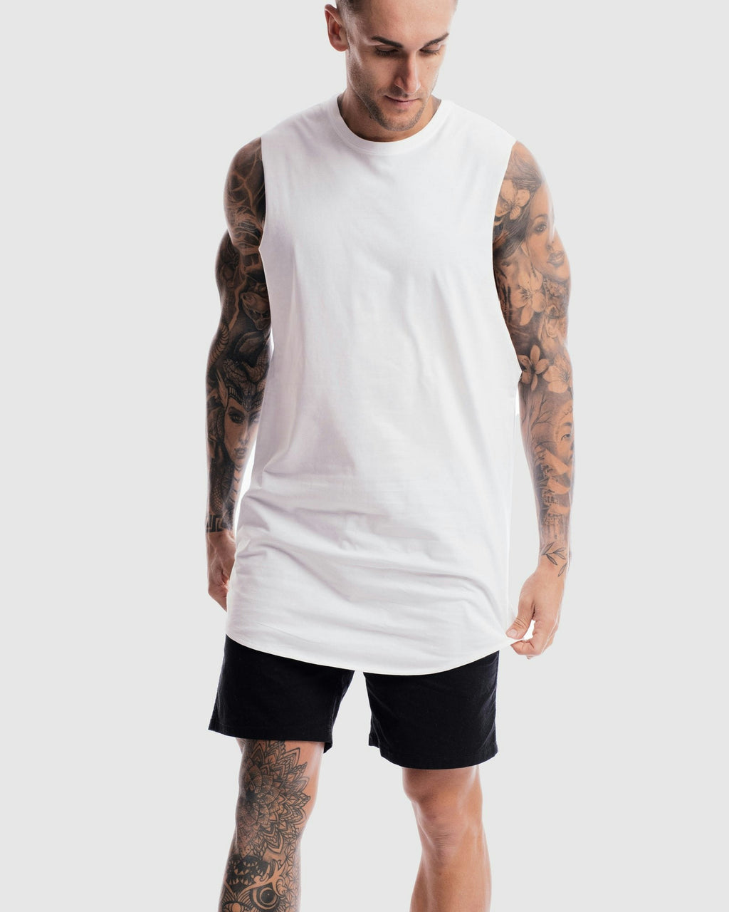 Absent Curved Hem Tank