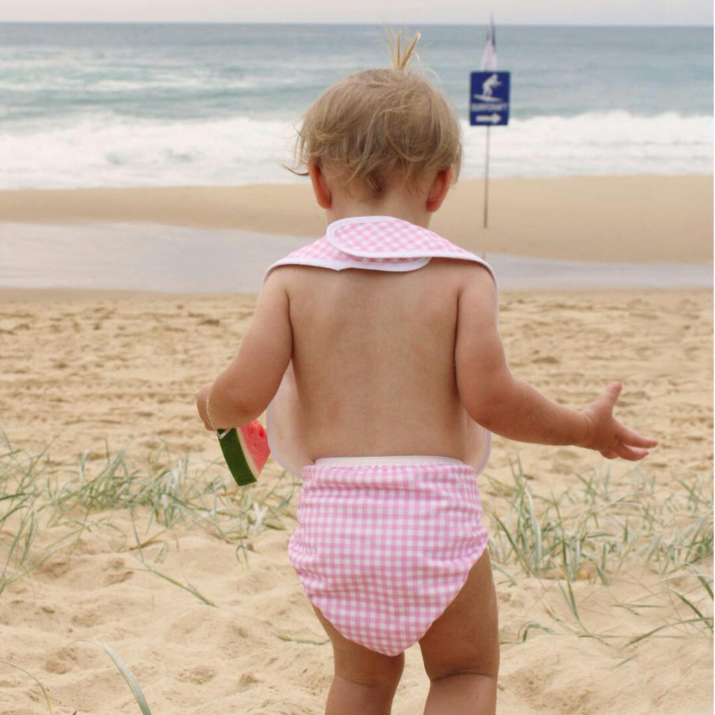 Baby Bib Tyoub Stay-dry - Pink Gingham