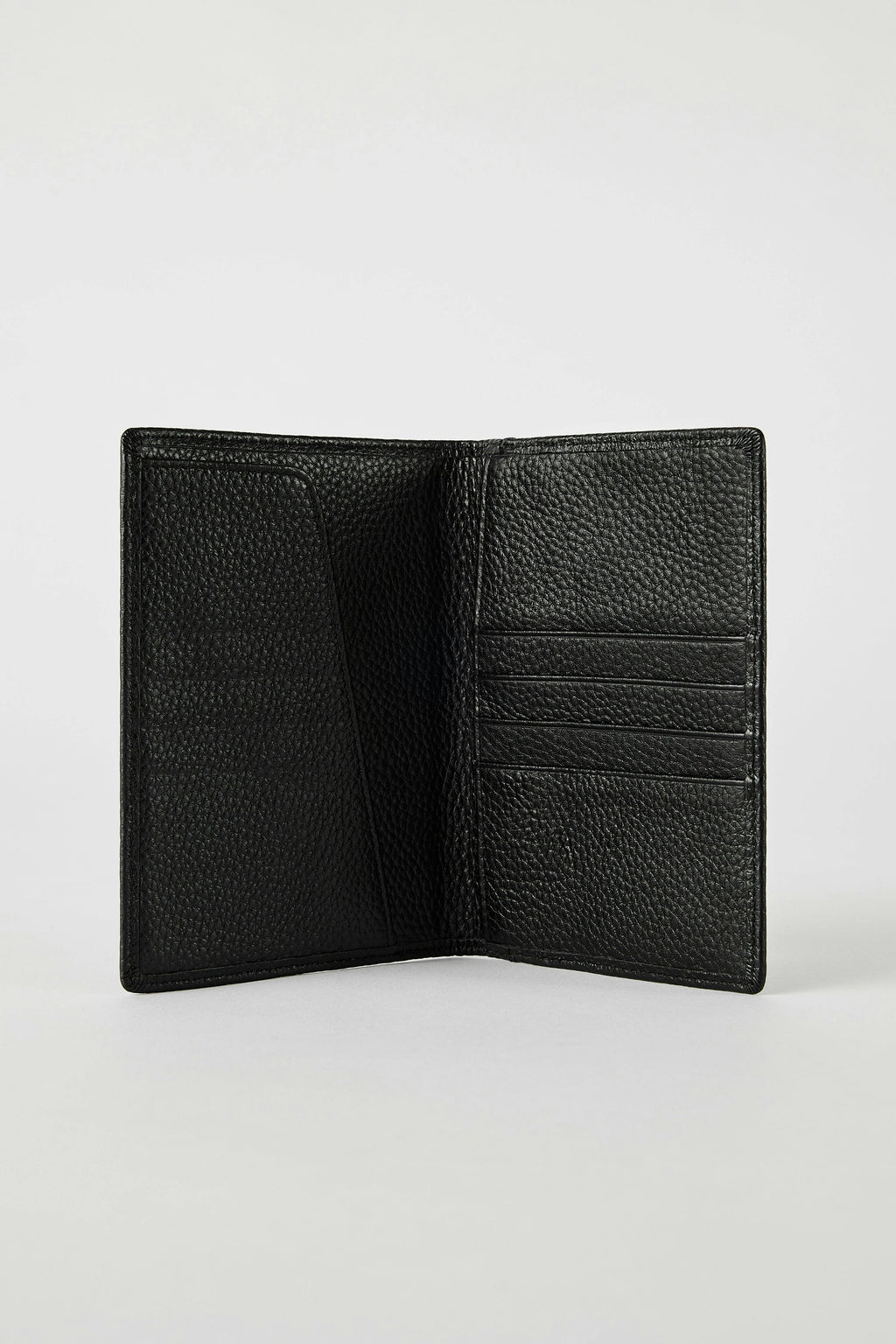 Luxury Leather Passport Wallet | Black