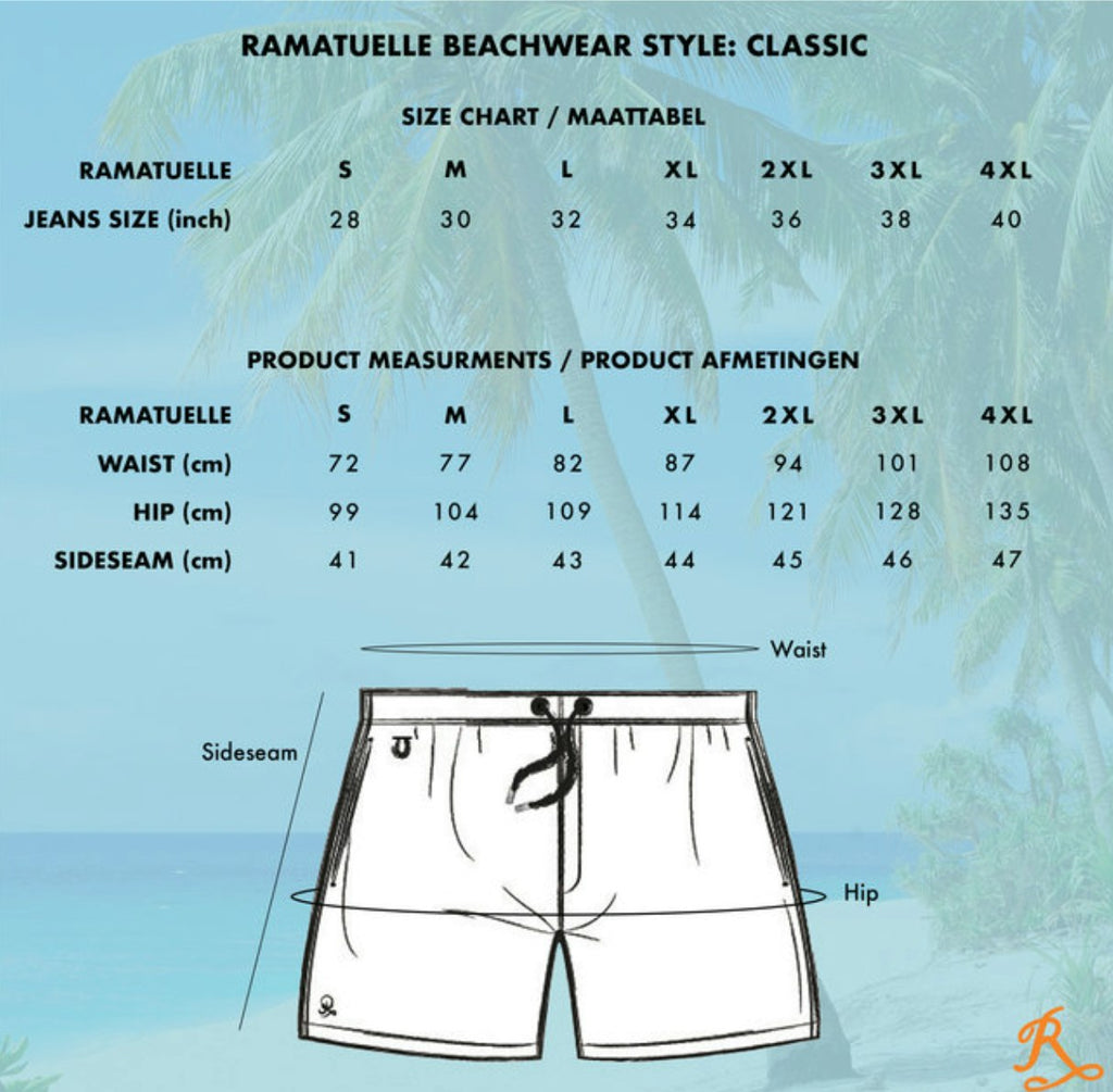 Cameron Paisley Swim Shorts Red