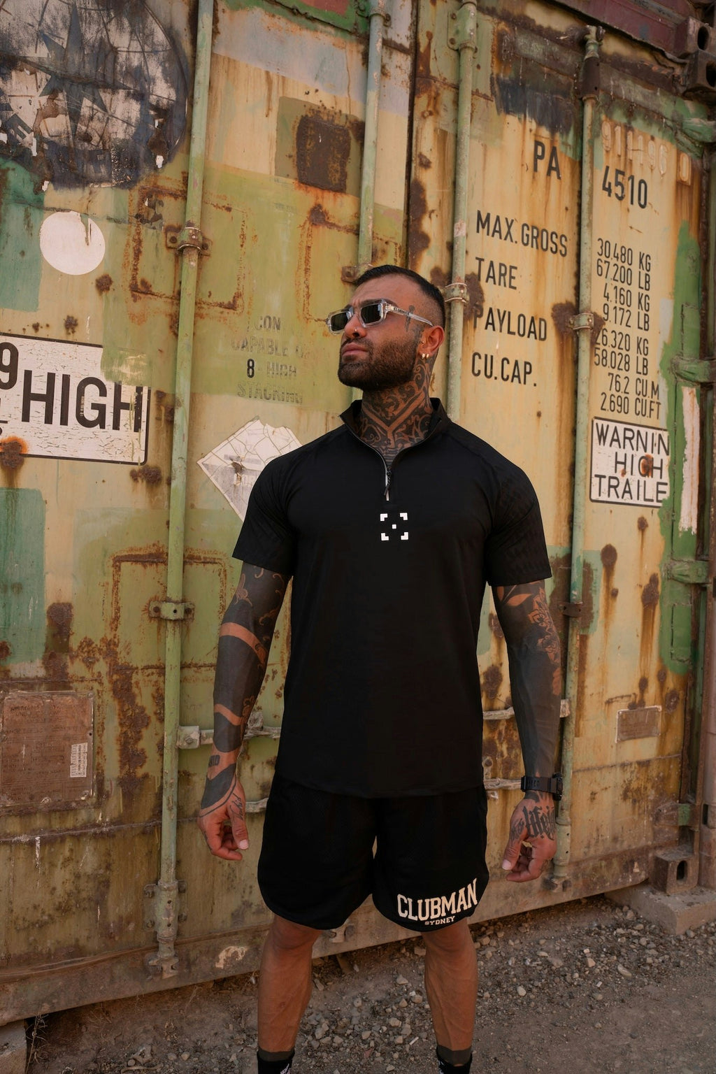 C-365 Motion Zip Tee (Model 823302) - Black