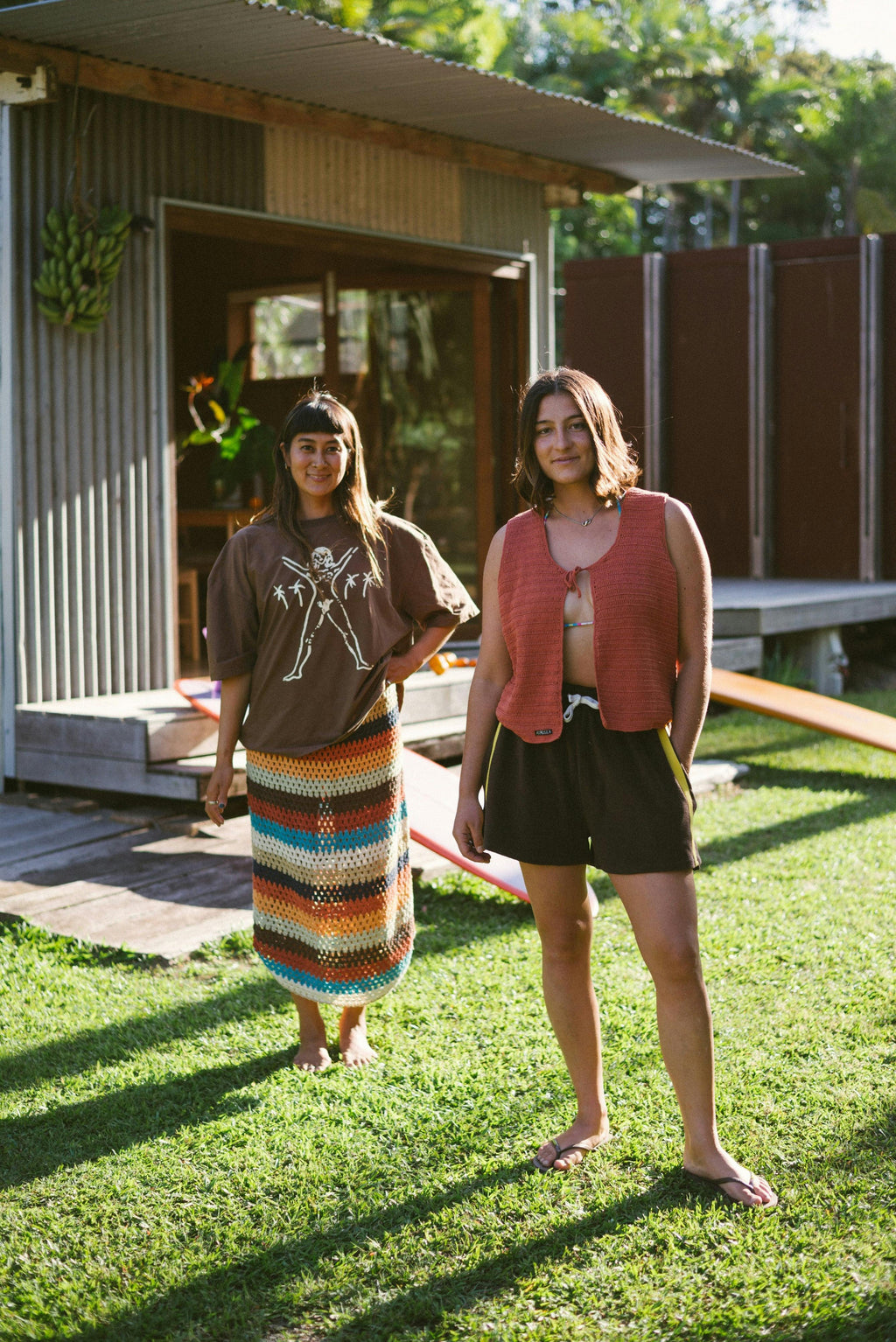 Terry Towelling Shorts in Chocolate Mango