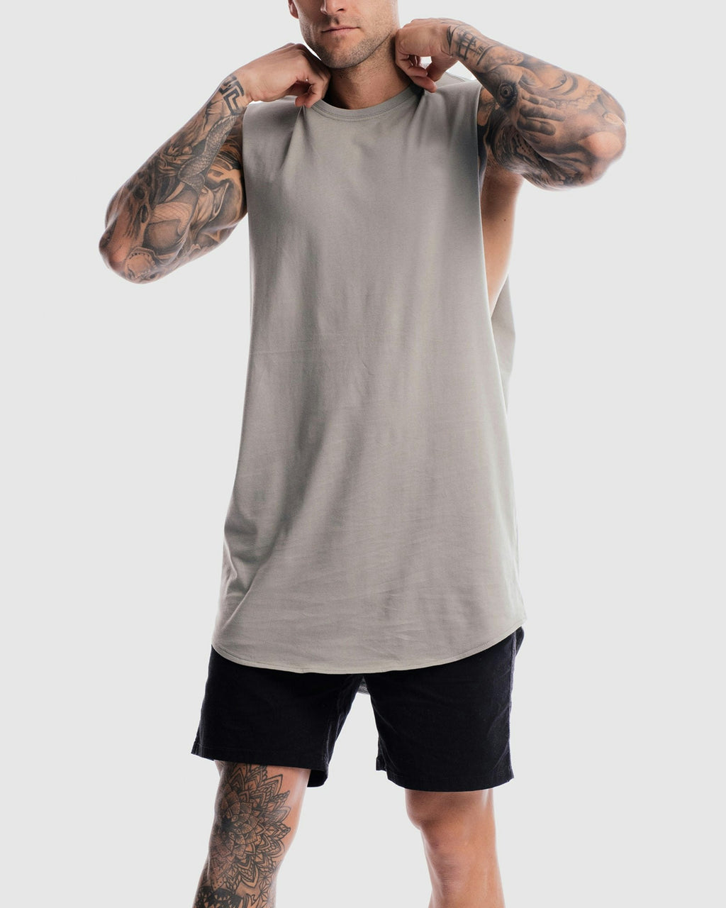 Absent Curved Hem Tank