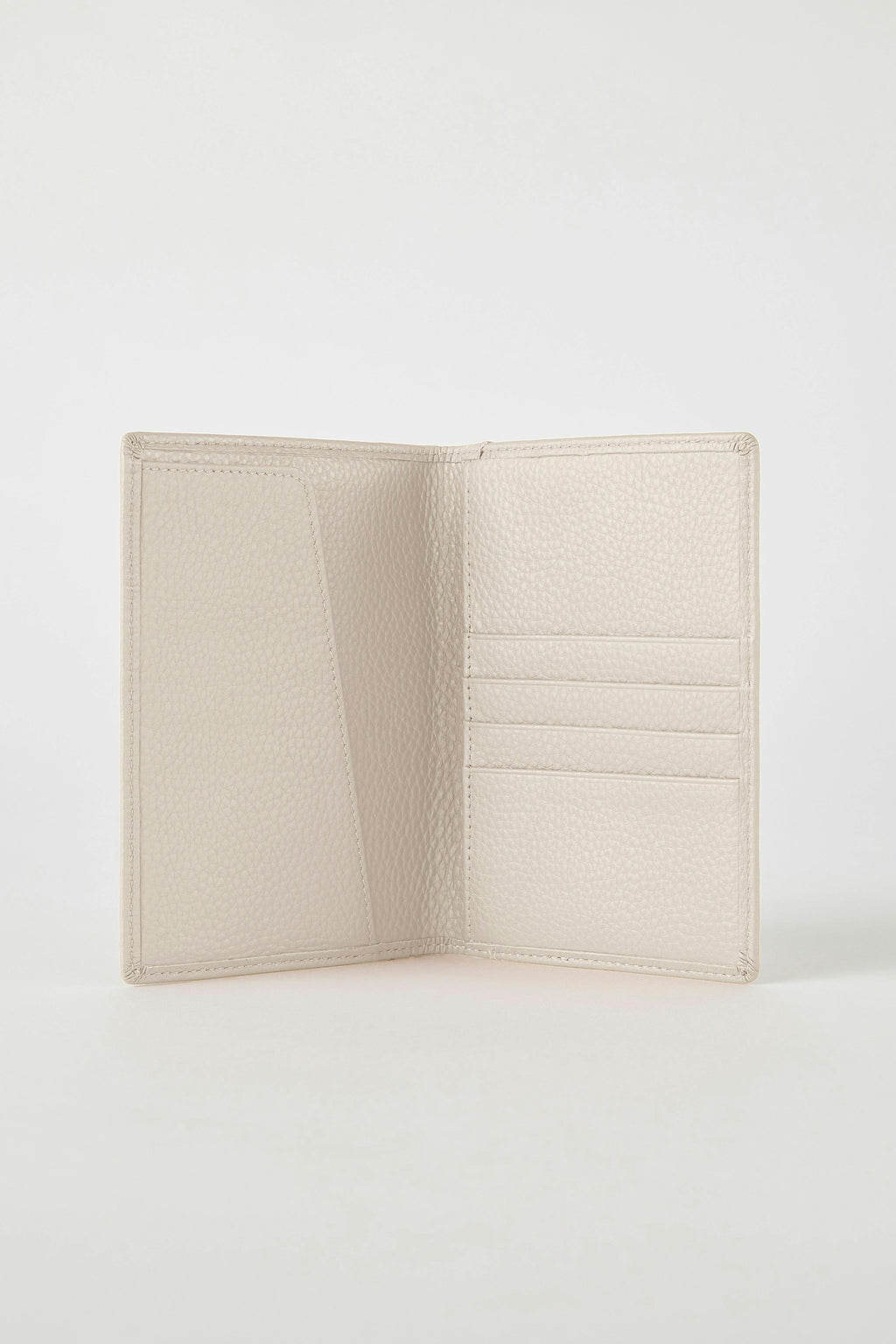 Luxury Leather Passport Wallet | White