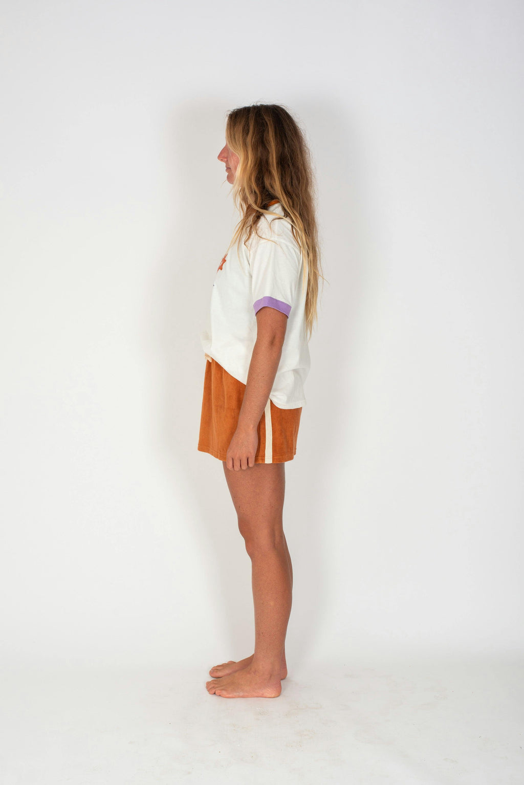 Sporty Terry Skirt in Rust