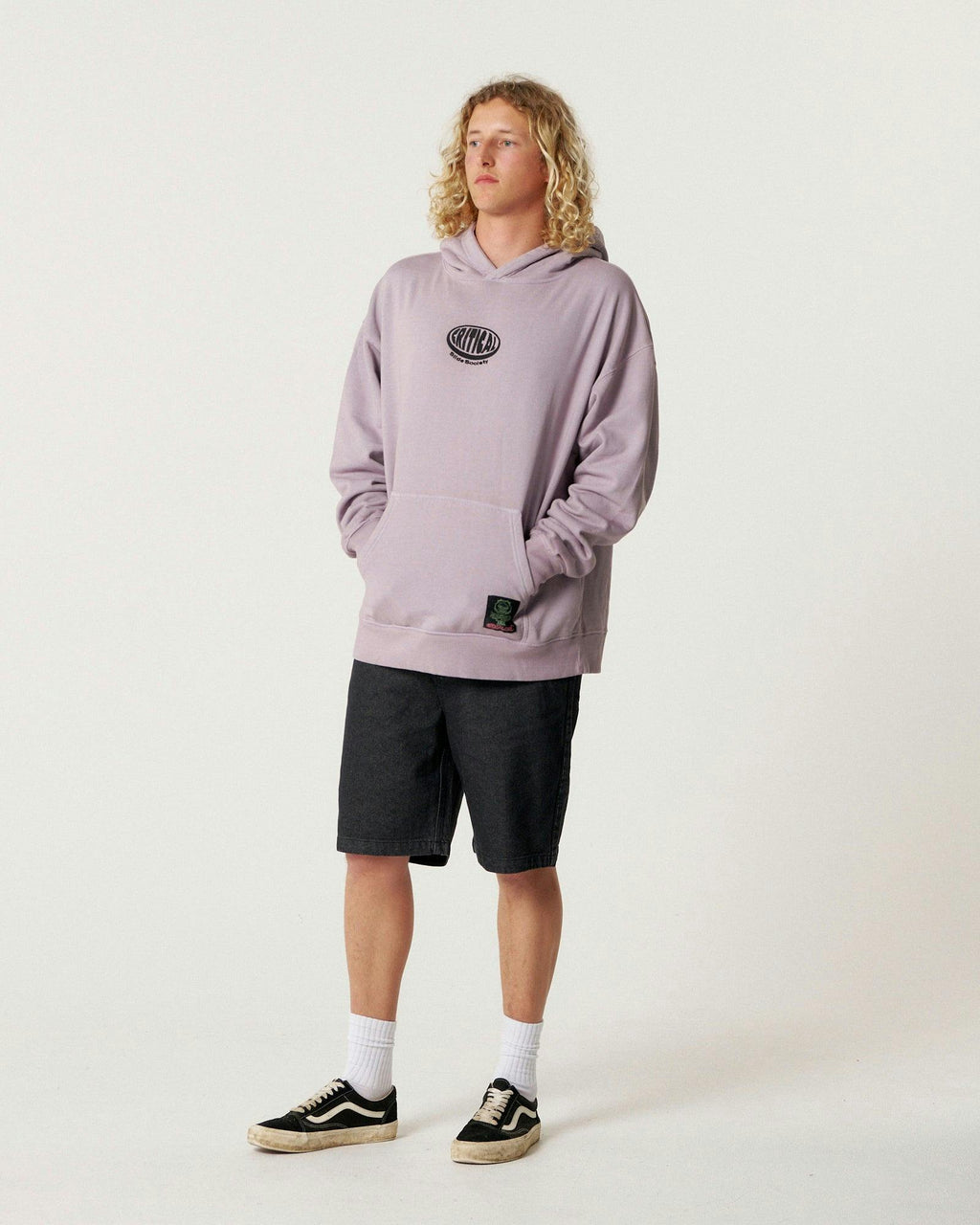 Buzzed Hoodie - Washed Purple