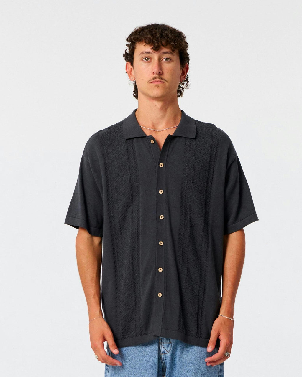 Trader Knit Shirt - Vintage Black