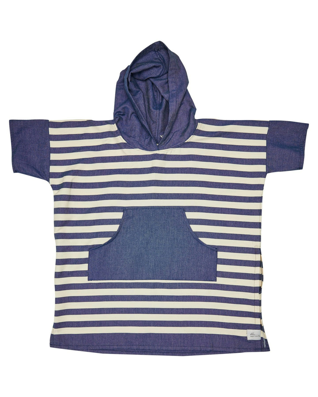 Ocean Blue Stripe Medium Poncho