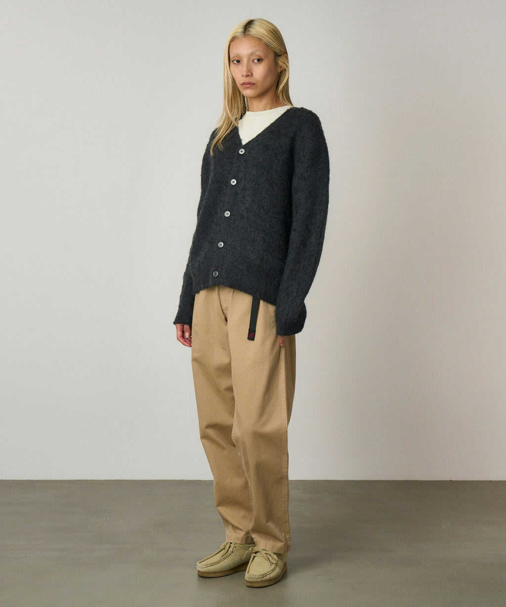 Gramicci Mohair Cardigan in Charcoal