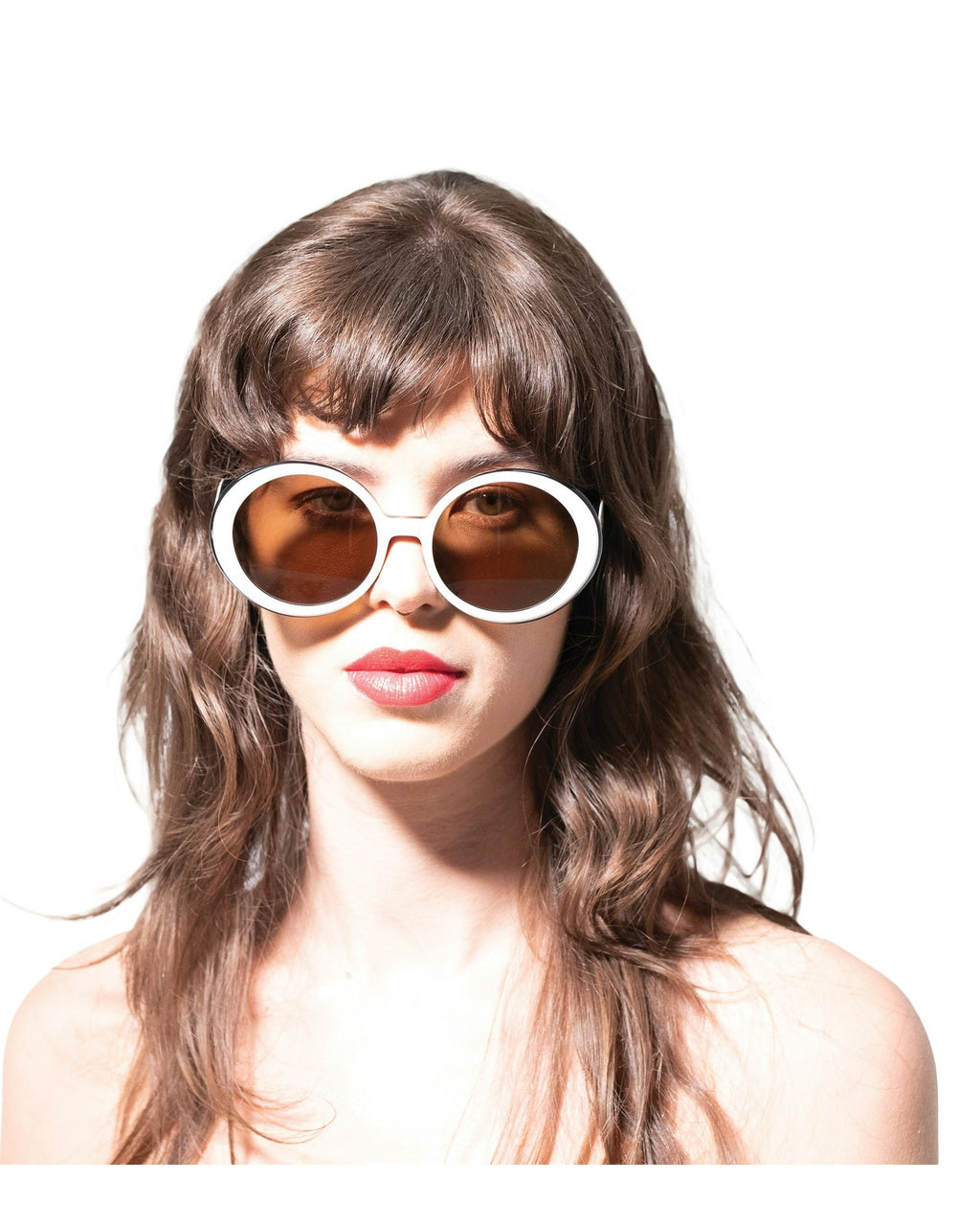 THE ORBIT - White on Black Sunglasses | Black Polarised Lenses