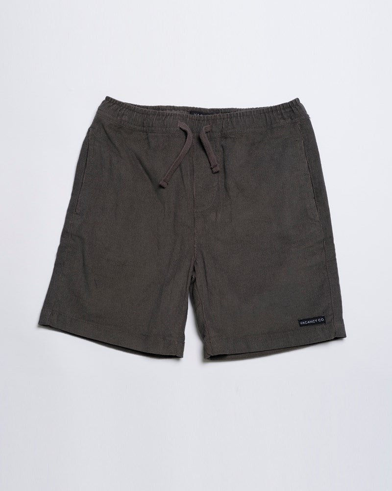 Cord Elastic Waist Stretch Short - Youth