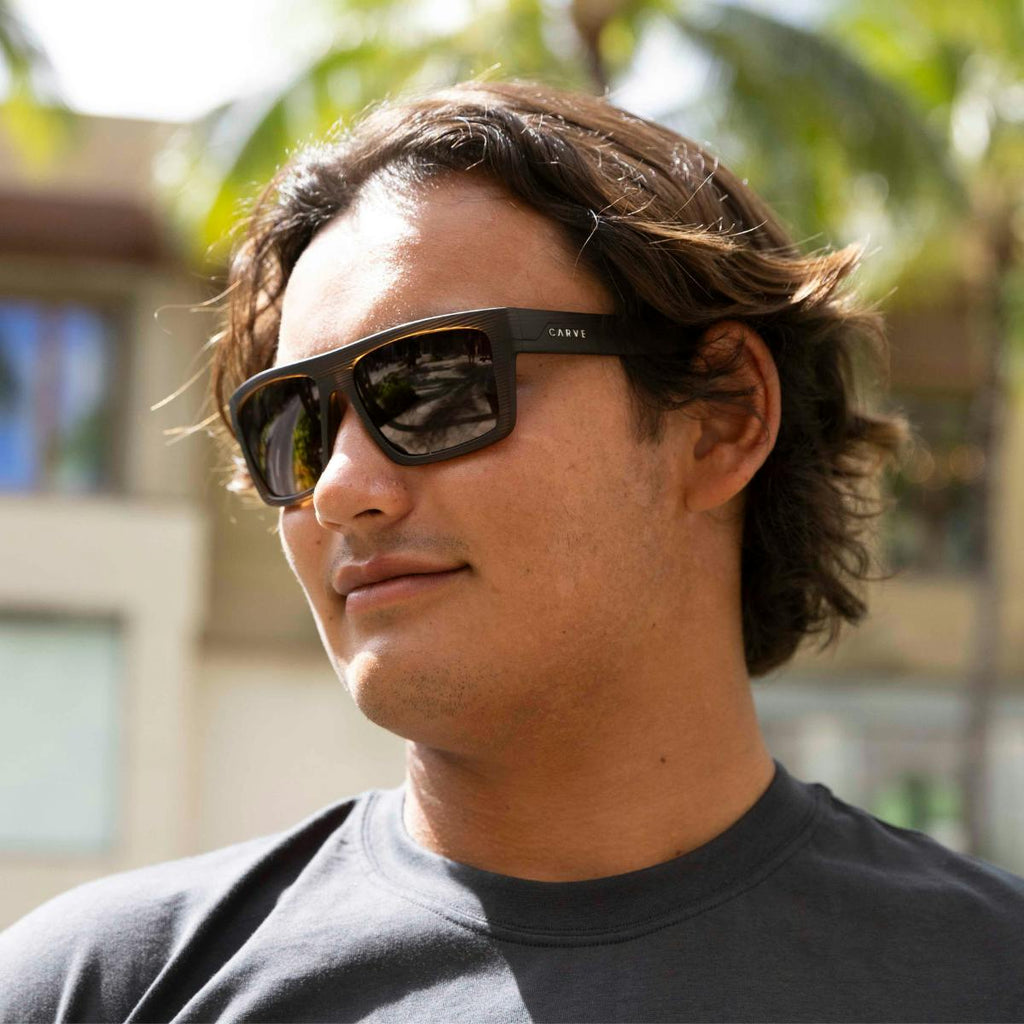 Volley - Polarized Matte Brown Streak Frame Sunglasses