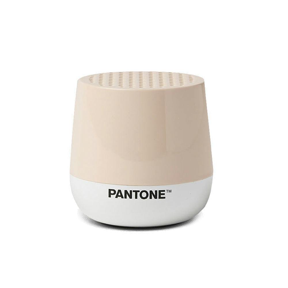 Lexon GIFT Set PANTONE - Includes Mino+ Mini Speaker, Flip Classic Clock, Mina M Lamp, Thykho 3  Speaker - Sand